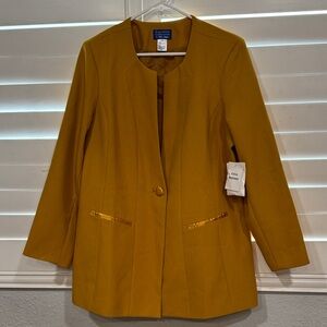 Jones New York Mustard Women's Suit Jacket